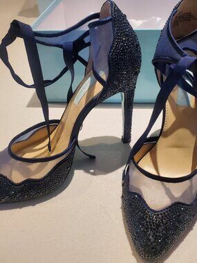 Blue by Betsey Johnson - Iris Pump Navy (Size US 7) NEW